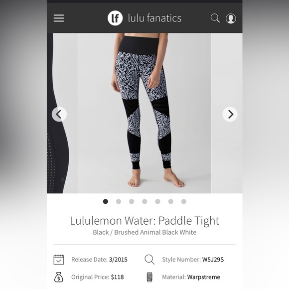 Lululemon paddle leggings - Picture 3 of 3